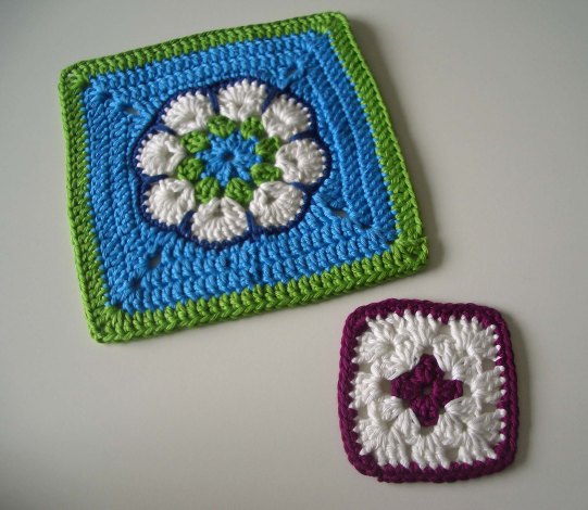 Granny Square klein und groß
